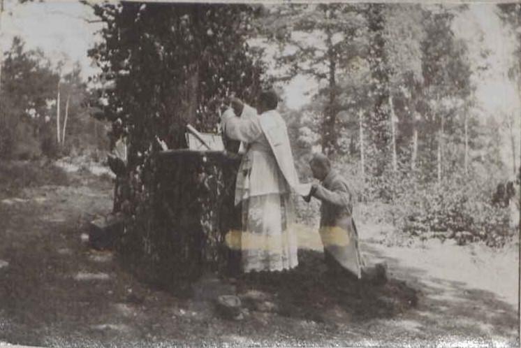 Juillet 1915 camp mougin la messe par l aumonier